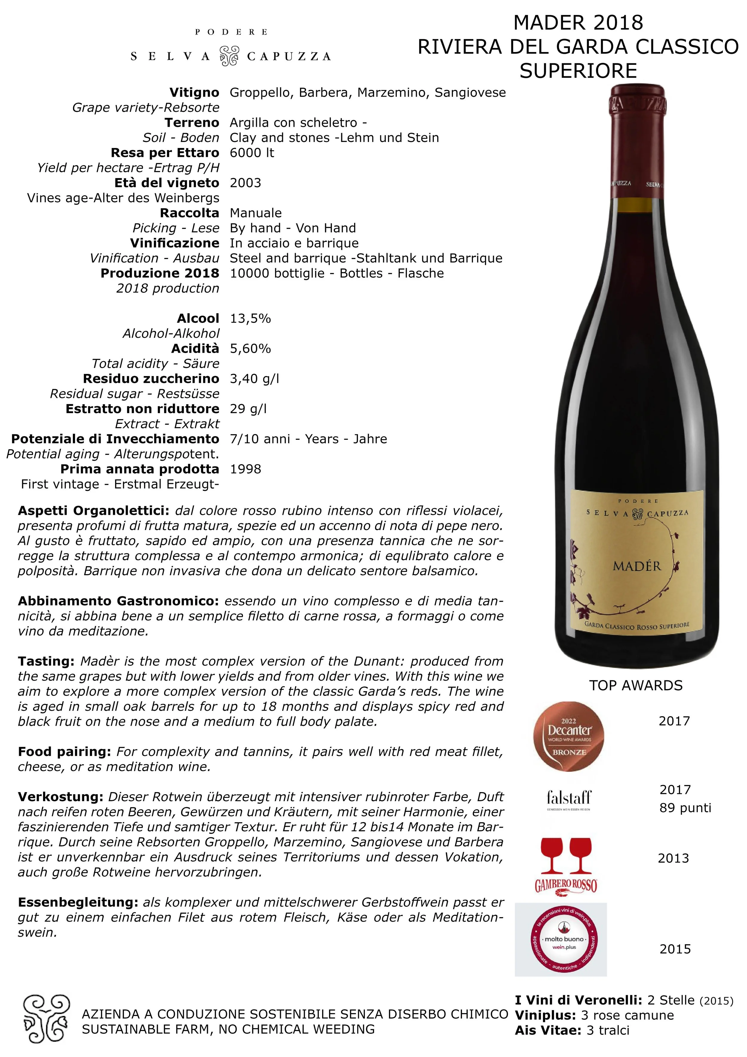 ワイン Ca'Maiol Garda Classico Rosso 2009 Cà Maiol Negresco Garda Classico Rosso | Vivino US